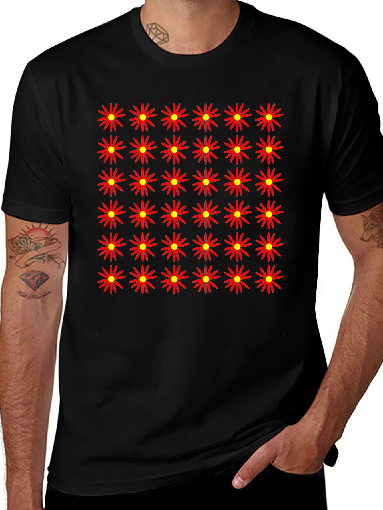 Floral Pattern Graphic T-Shirt