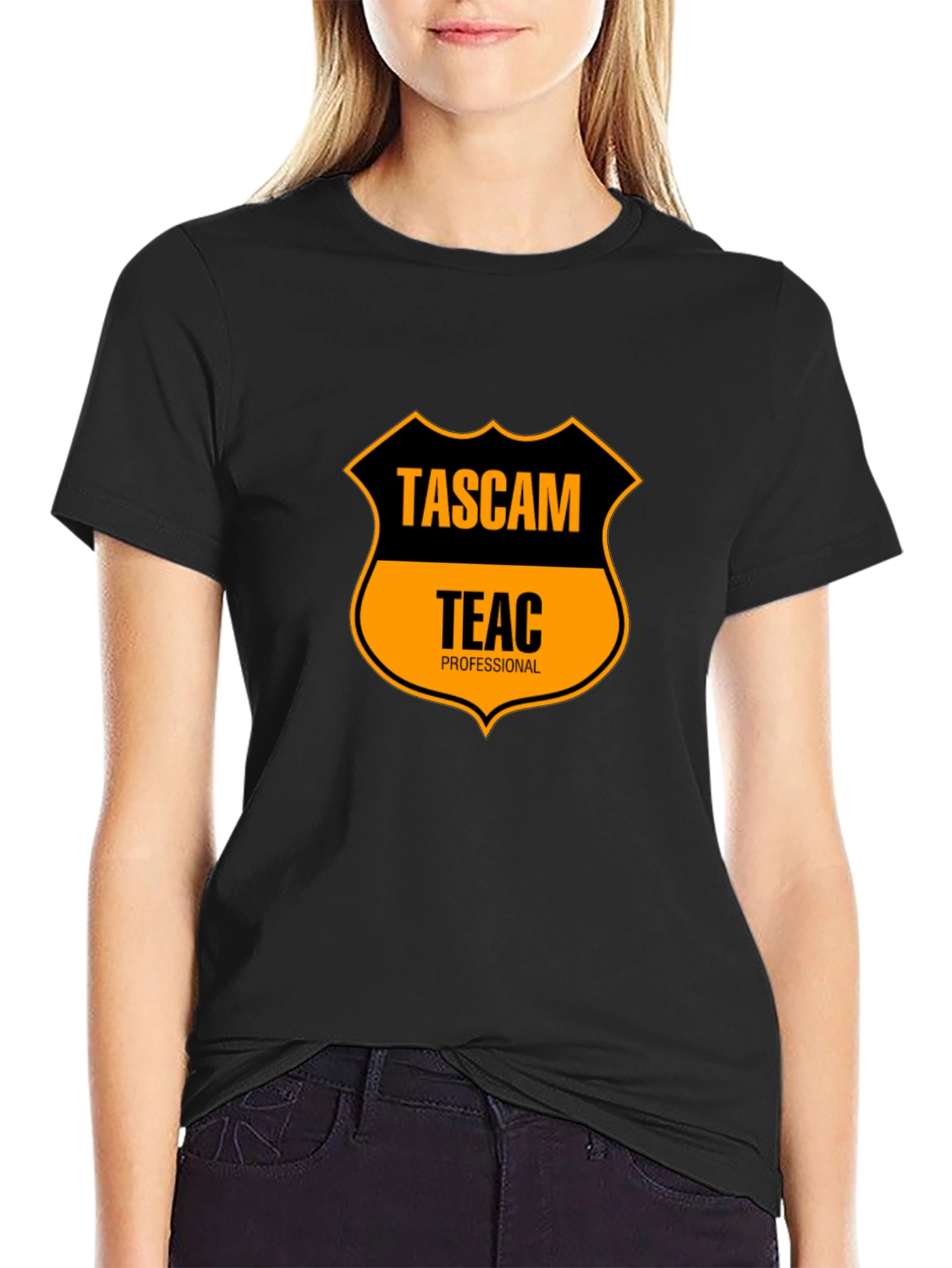 TASCAM TEAC Professional Black T-Shirt