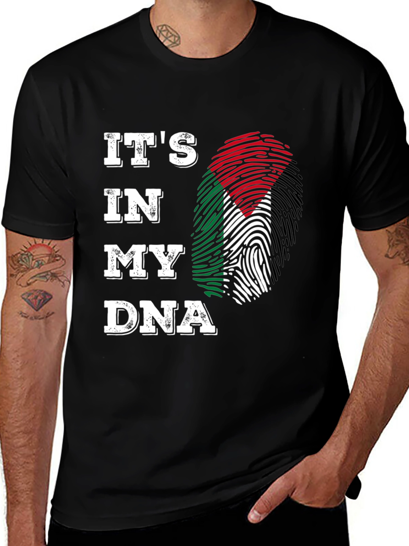 Its in My DNA Palestine Flag T-Shirt