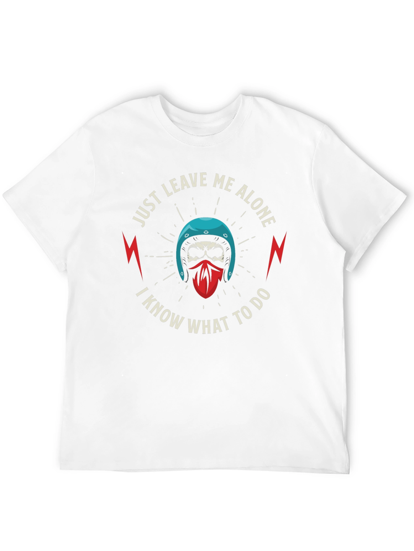 Just Leave Me Alone Skull Graphic T-Shirt