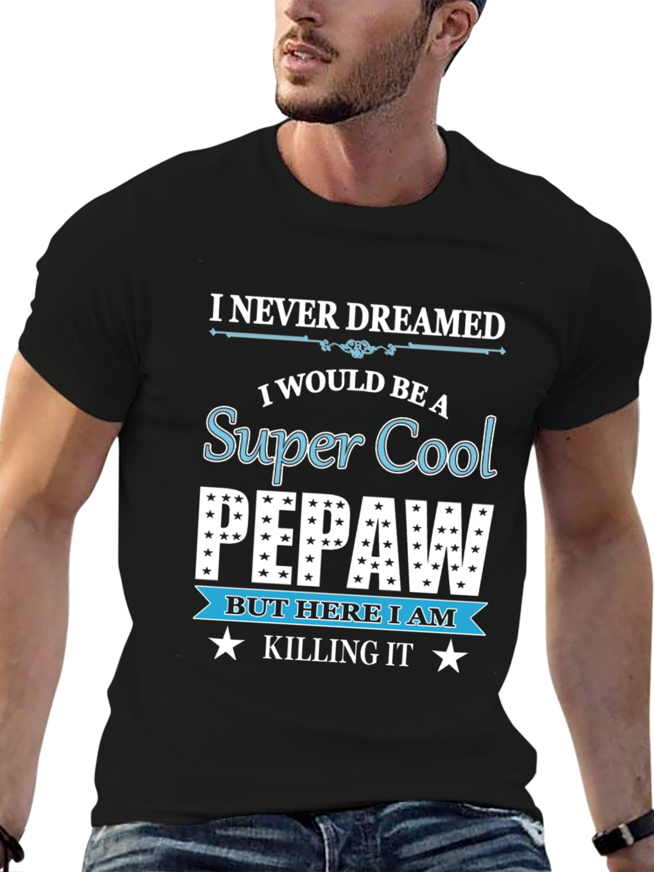 Super Cool Pepaw T-Shirt Funny Grandfather Tee