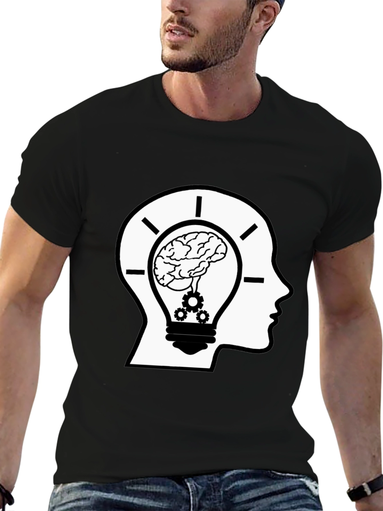 Brainy Idea Black T-Shirt
