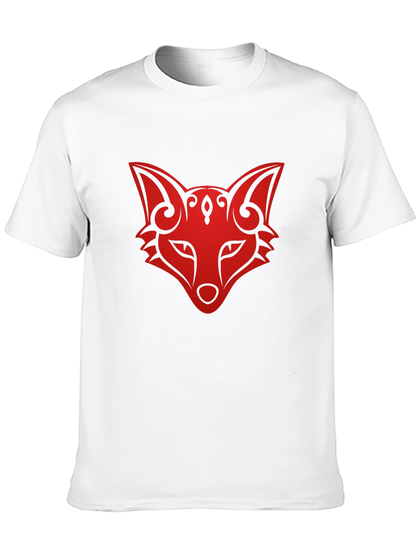 Fox Head Graphic Tee - Stylish Black T-Shirt