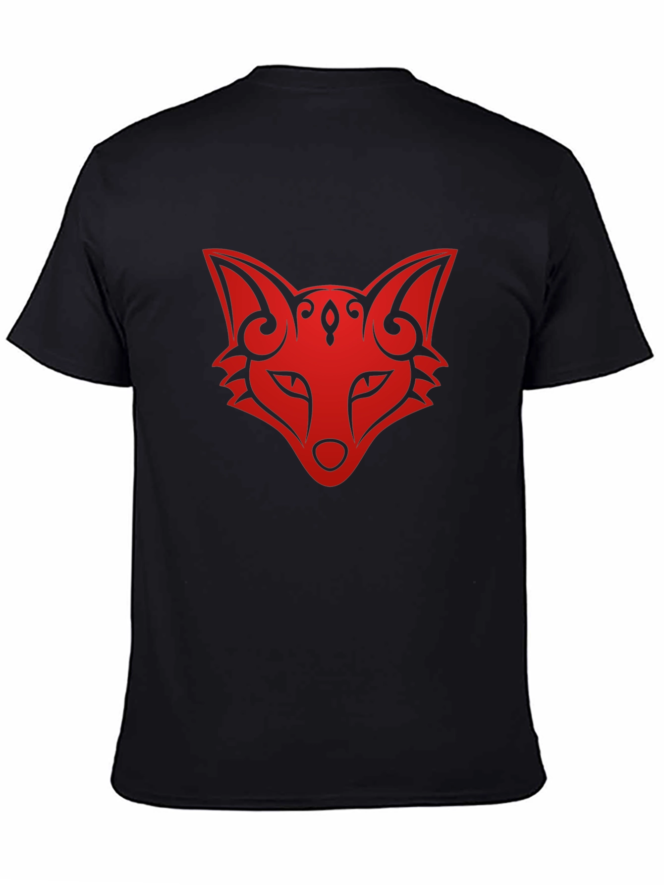 Fox Head Graphic Tee - Stylish Black T-Shirt