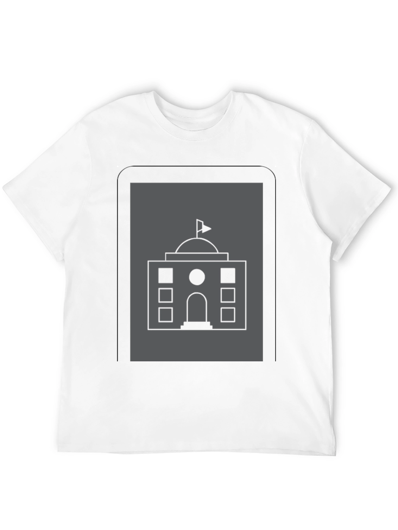 Architectural Graphic T-Shirt - Black Cotton Tee