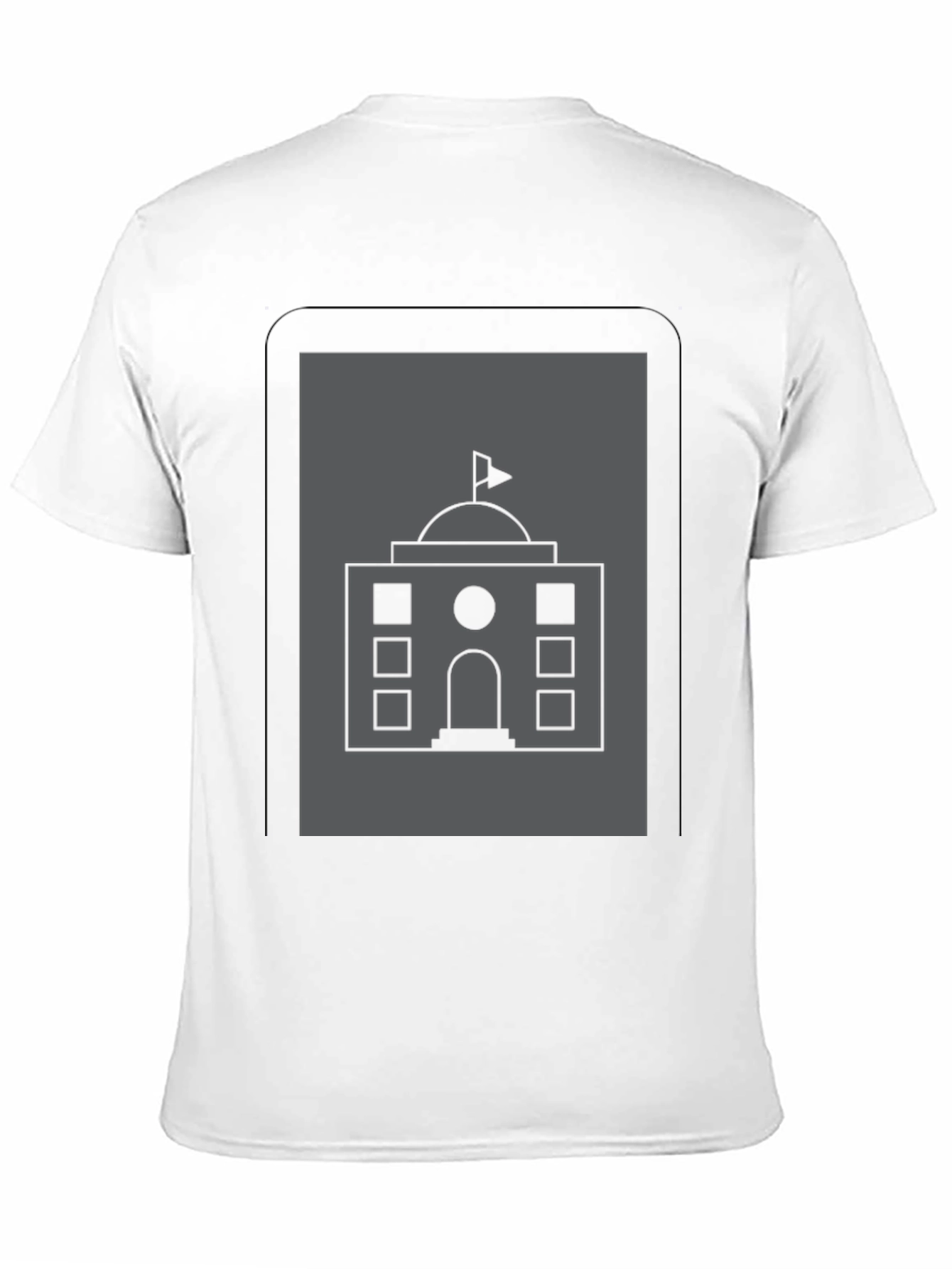 Architectural Graphic T-Shirt - Black Cotton Tee