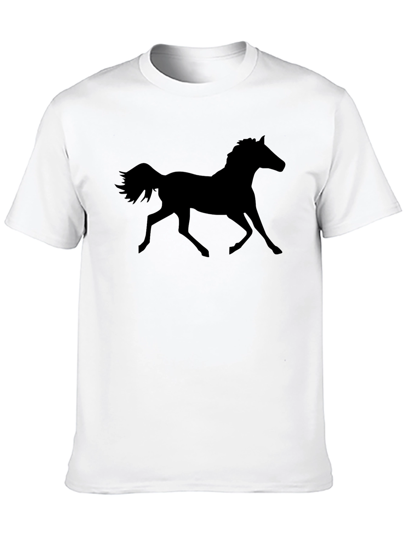 Black Horse Graphic Tee - Equestrian Style