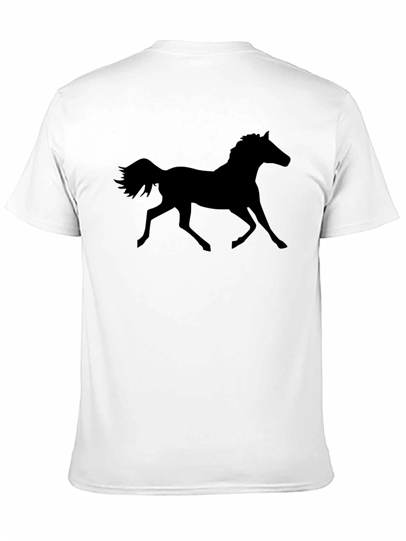 Black Horse Graphic Tee - Equestrian Style