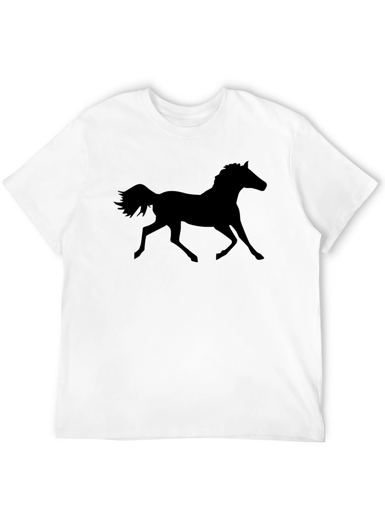 Black Horse Graphic Tee - Equestrian Style