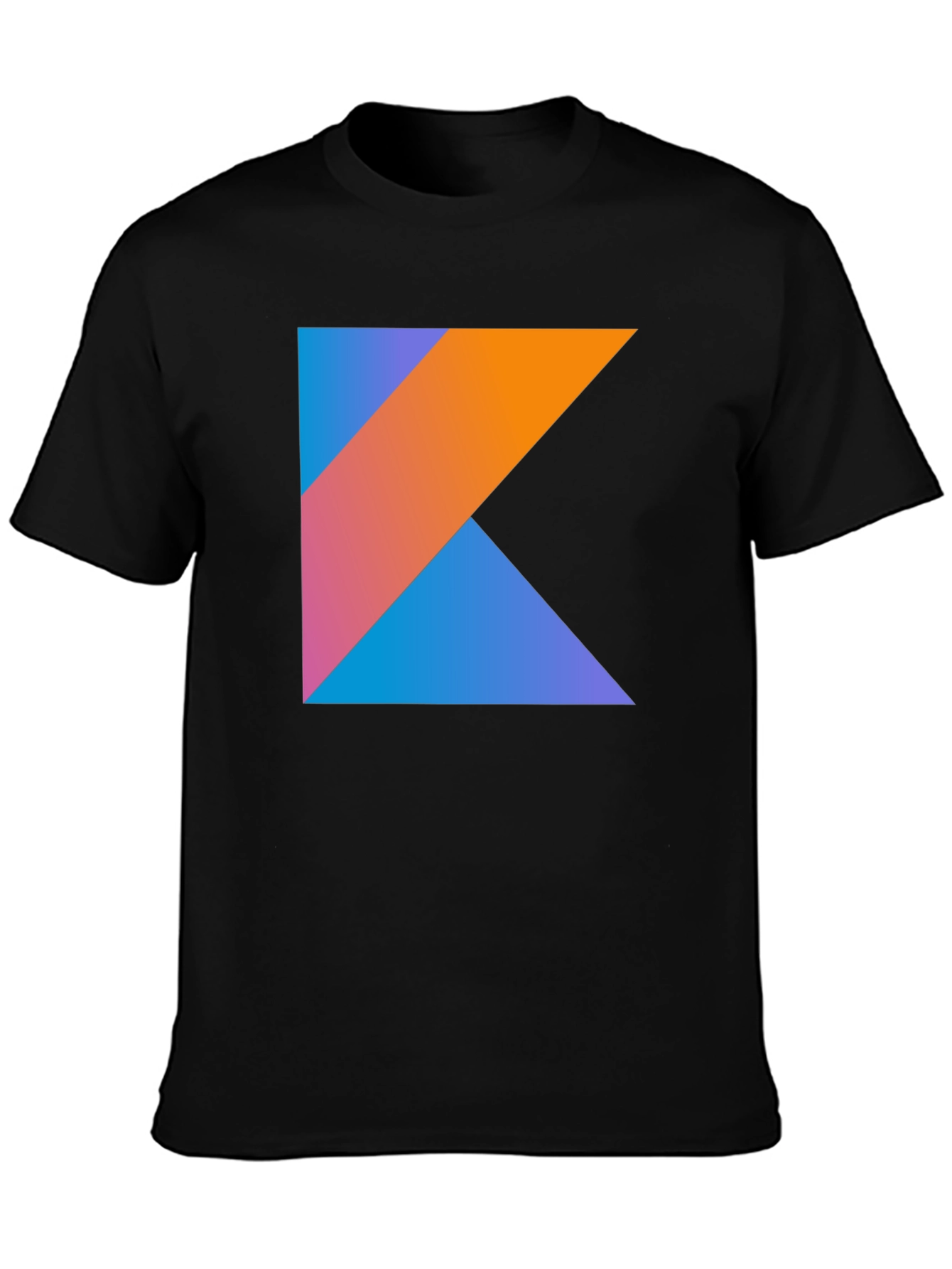 Kotlin Logo Black T-Shirt - Coding Geek Apparel