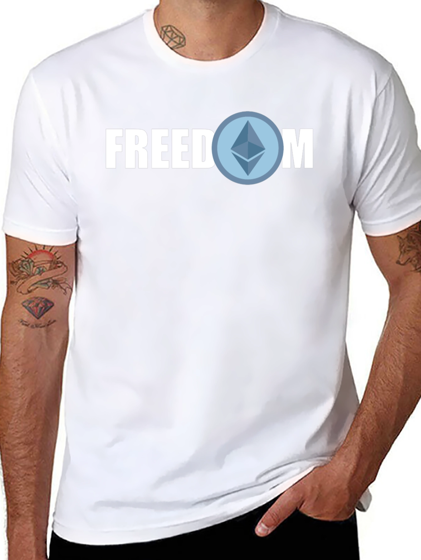 Freedom Crypto T-Shirt - Blockchain Style