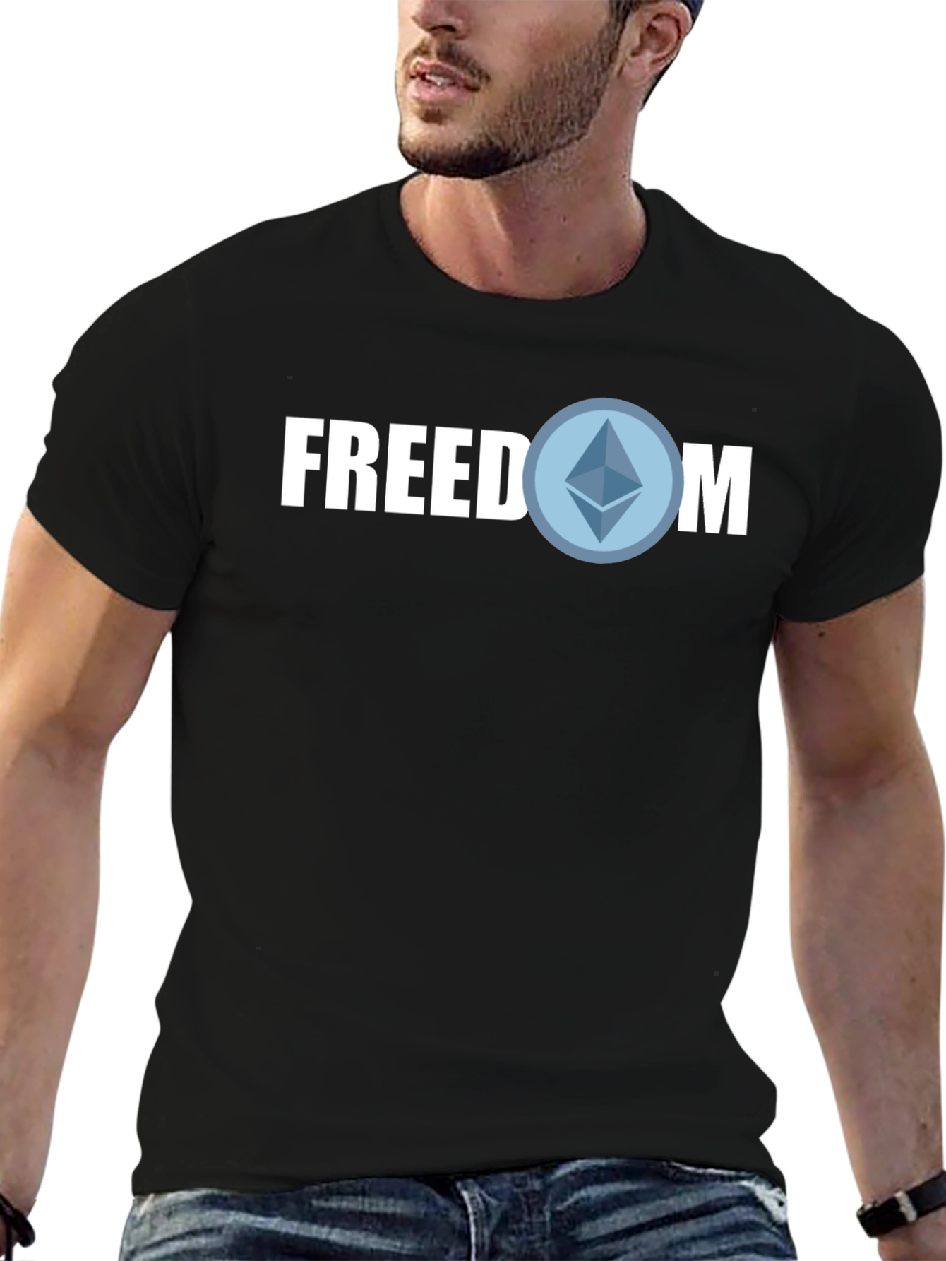 Freedom Crypto T-Shirt - Blockchain Style