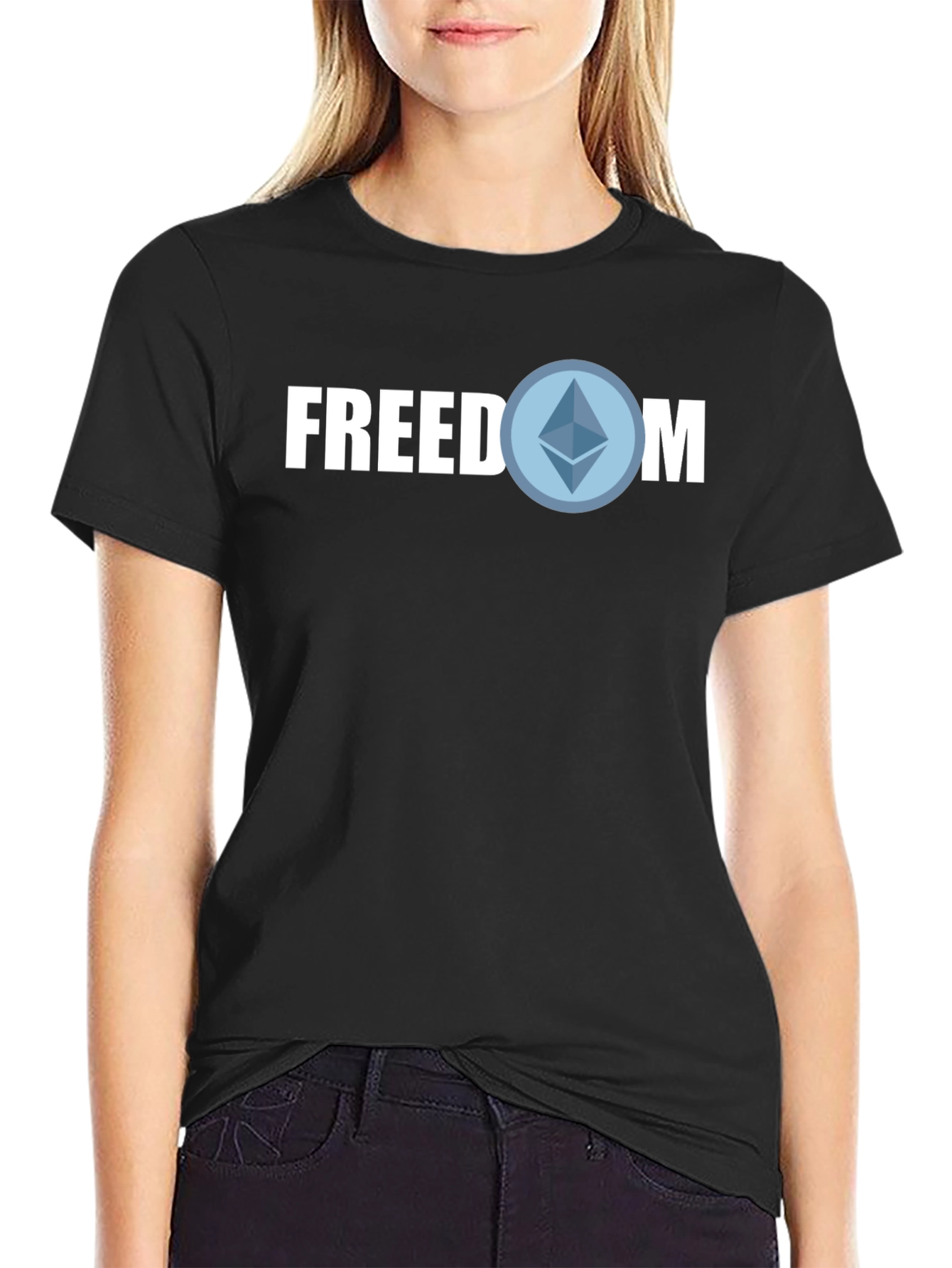 Freedom Crypto T-Shirt - Blockchain Style
