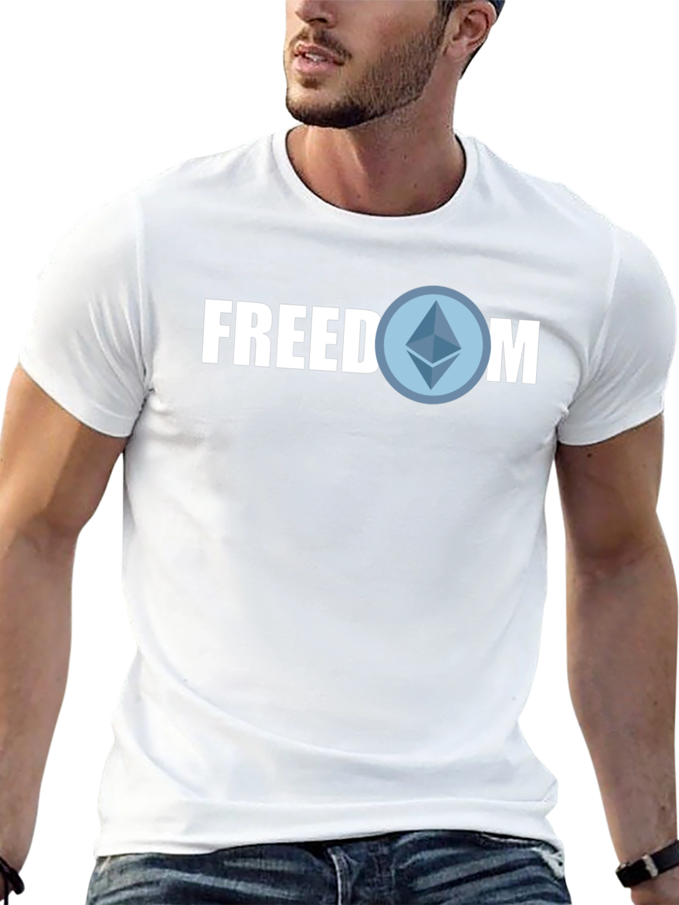 Freedom Crypto T-Shirt - Blockchain Style
