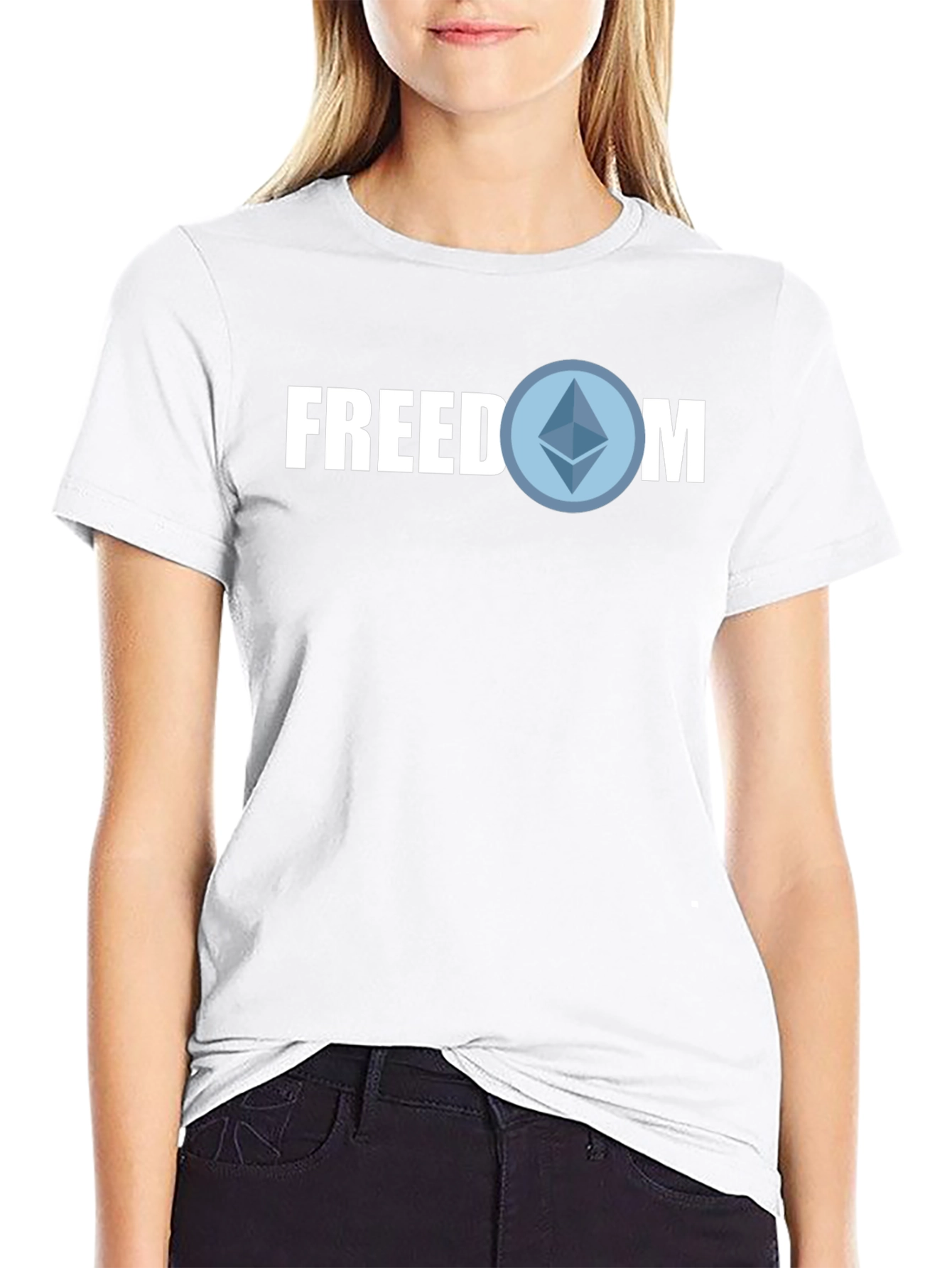 Freedom Crypto T-Shirt - Blockchain Style