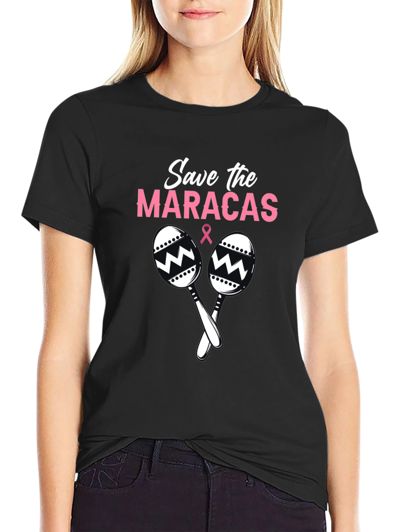 Save the Maracas T-Shirt - Breast Cancer Awareness Tee