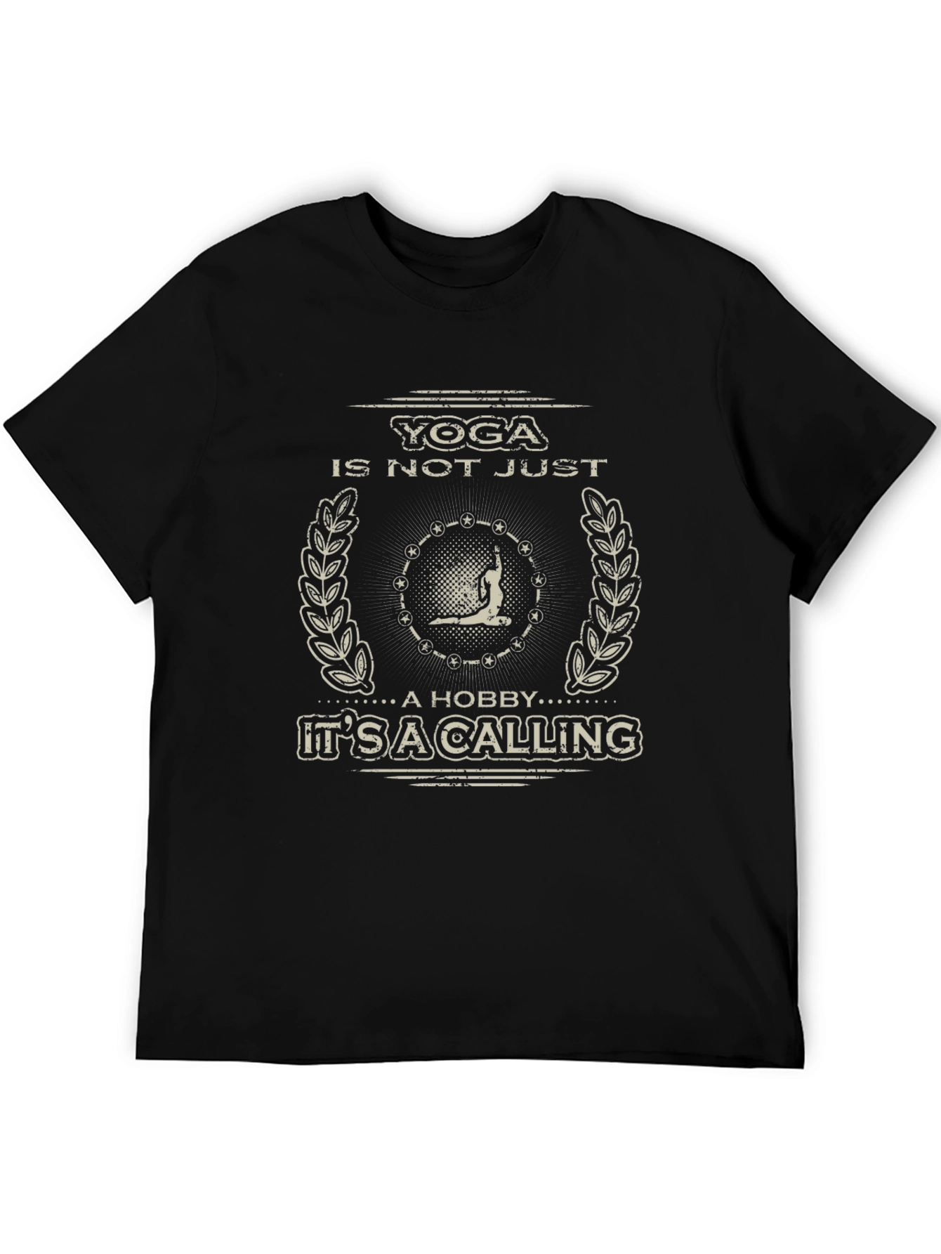 Yoga Calling Graphic Tee - Black Unisex T-Shirt