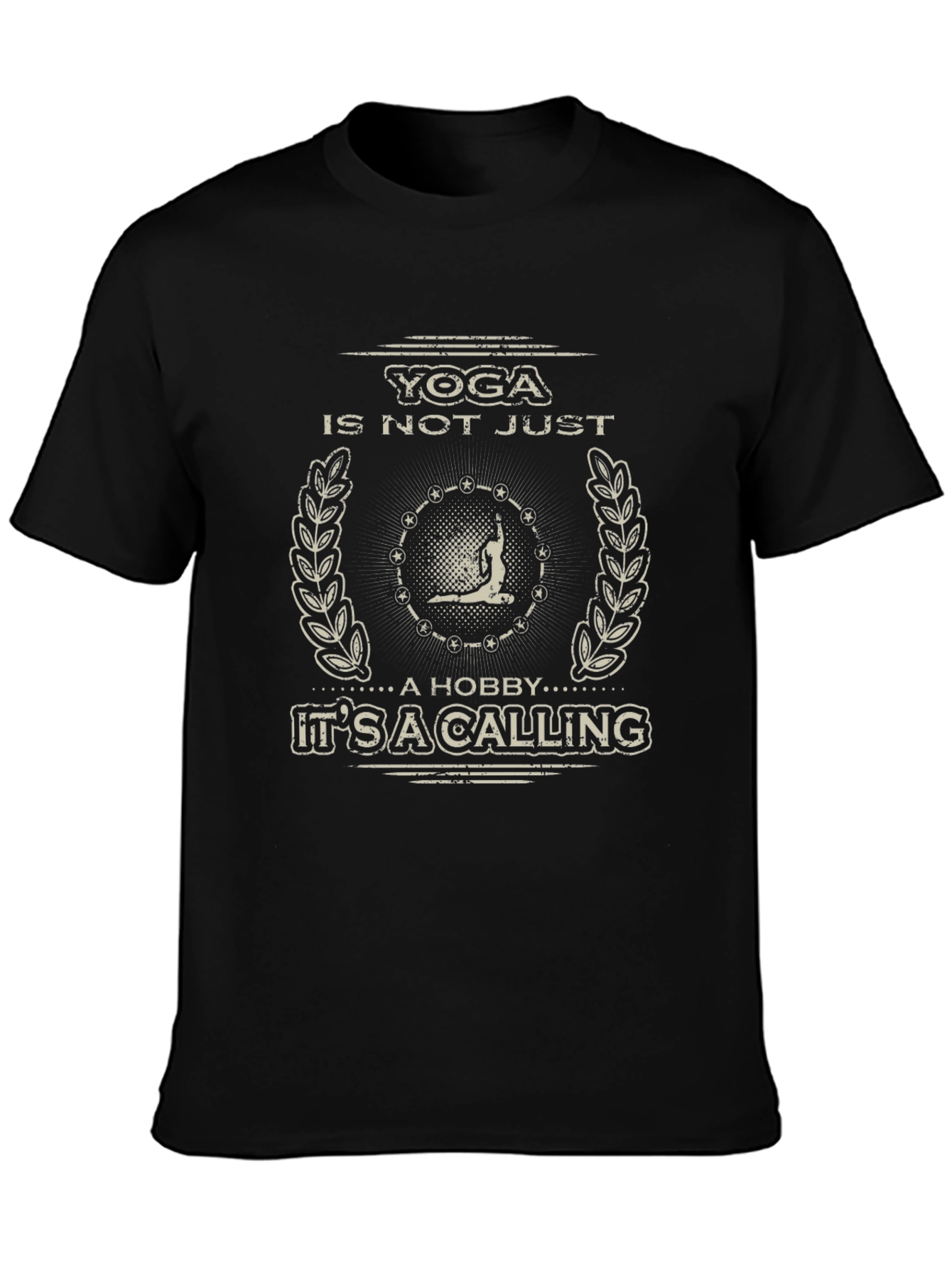 Yoga Calling Graphic Tee - Black Unisex T-Shirt
