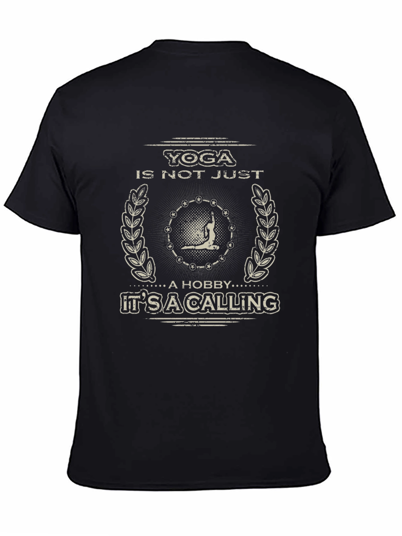 Yoga Calling Graphic Tee - Black Unisex T-Shirt