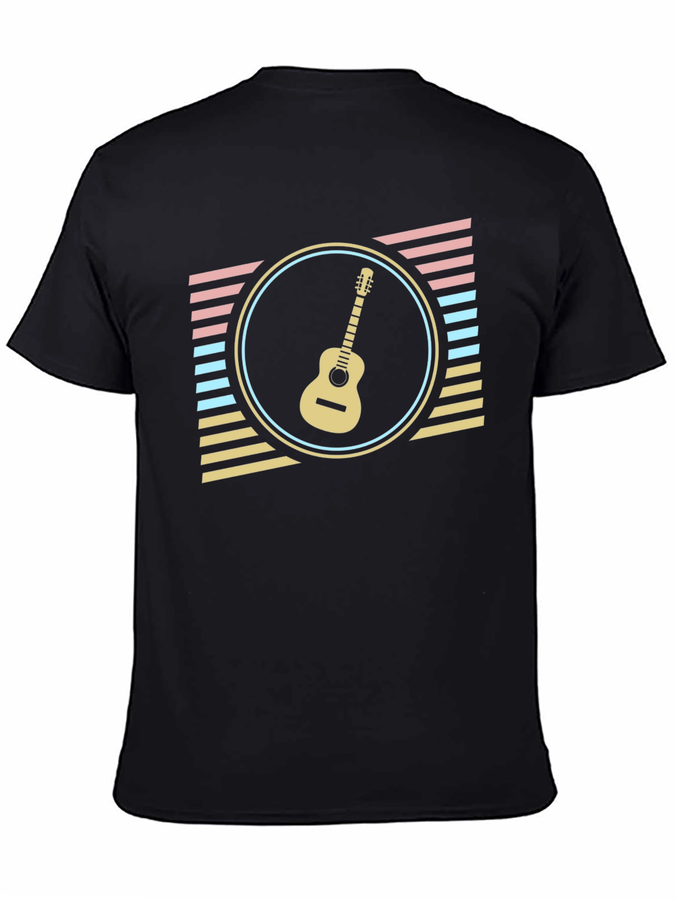 Retro Guitar T-Shirt - Music Lover Tee