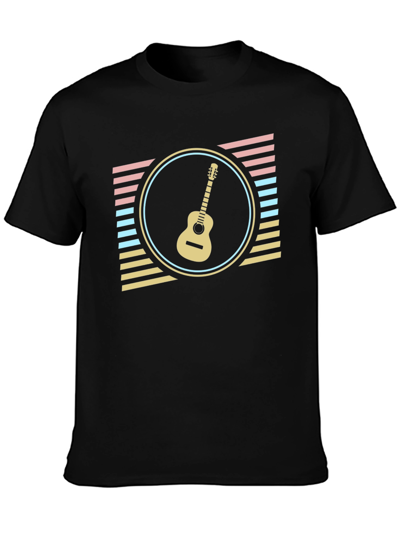 Retro Guitar T-Shirt - Music Lover Tee