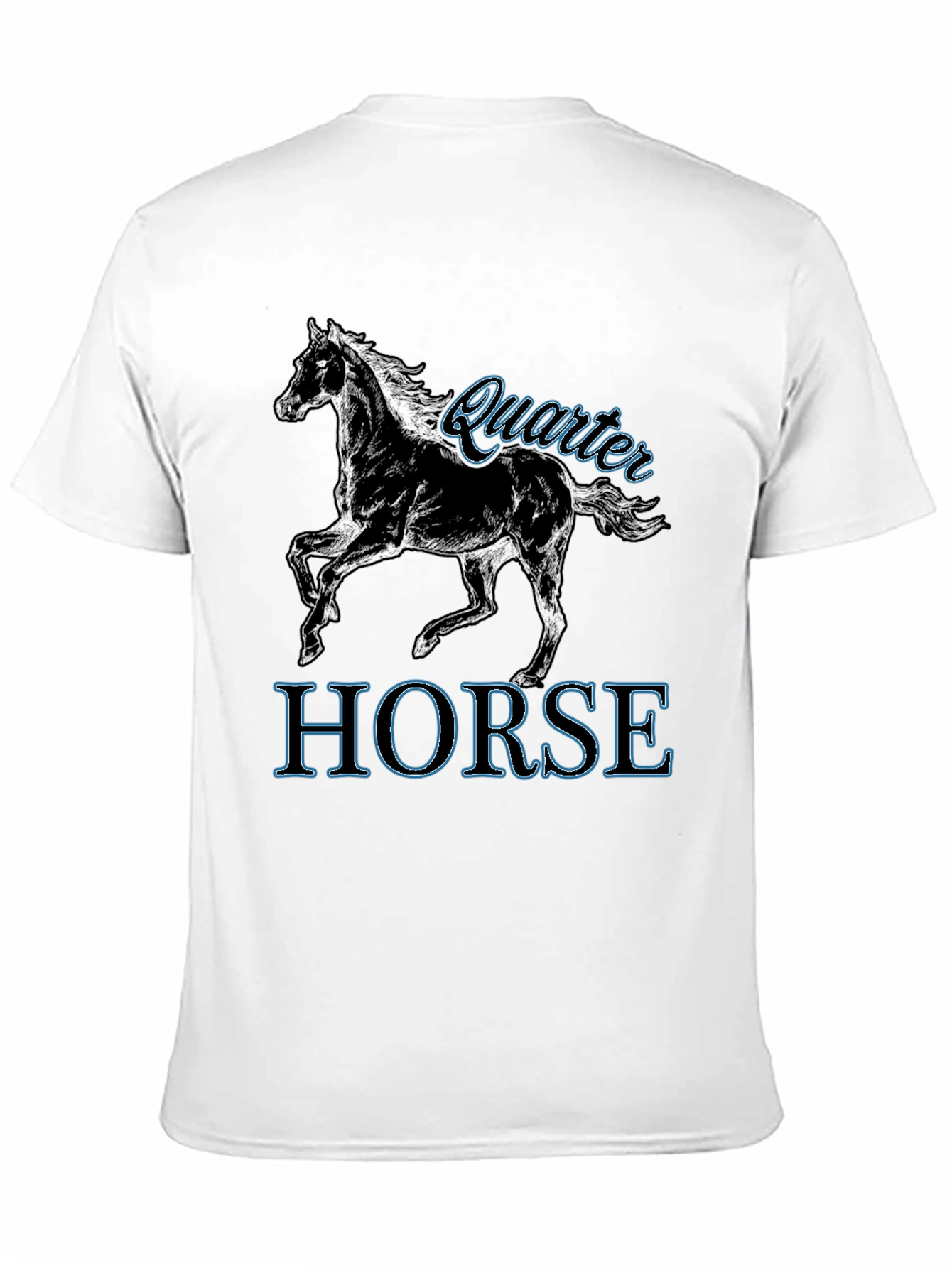 Quarter Horse Graphic Tee - Black Unisex T-Shirt