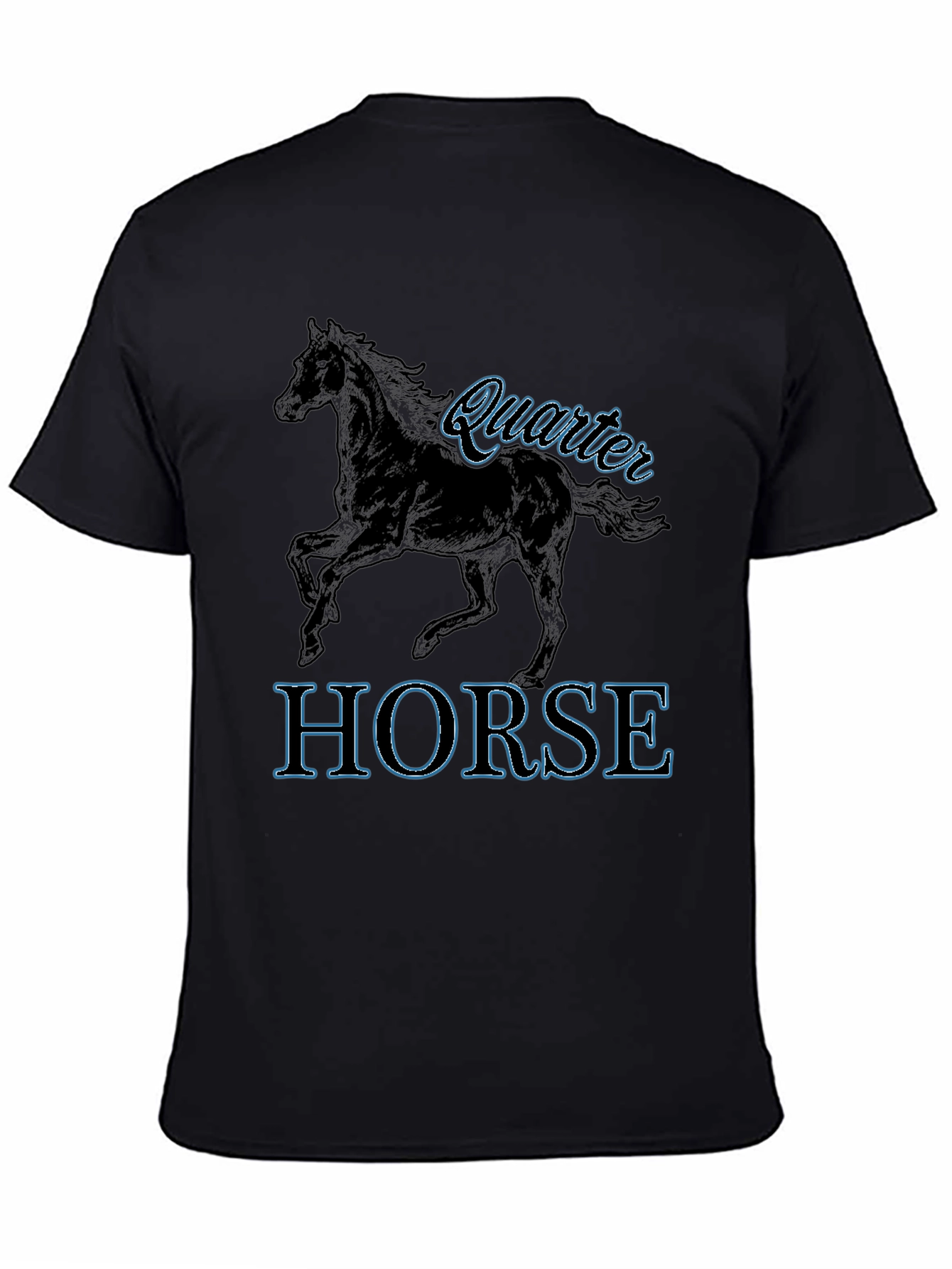 Quarter Horse Graphic Tee - Black Unisex T-Shirt