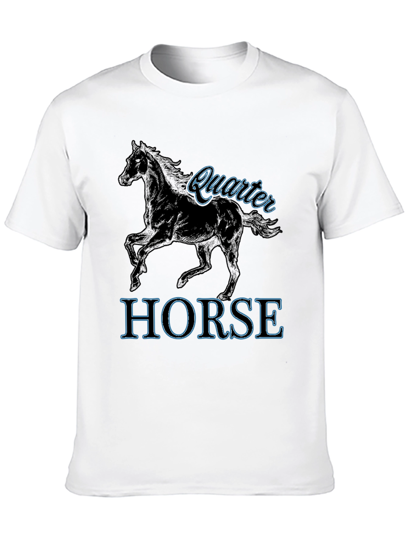Quarter Horse Graphic Tee - Black Unisex T-Shirt