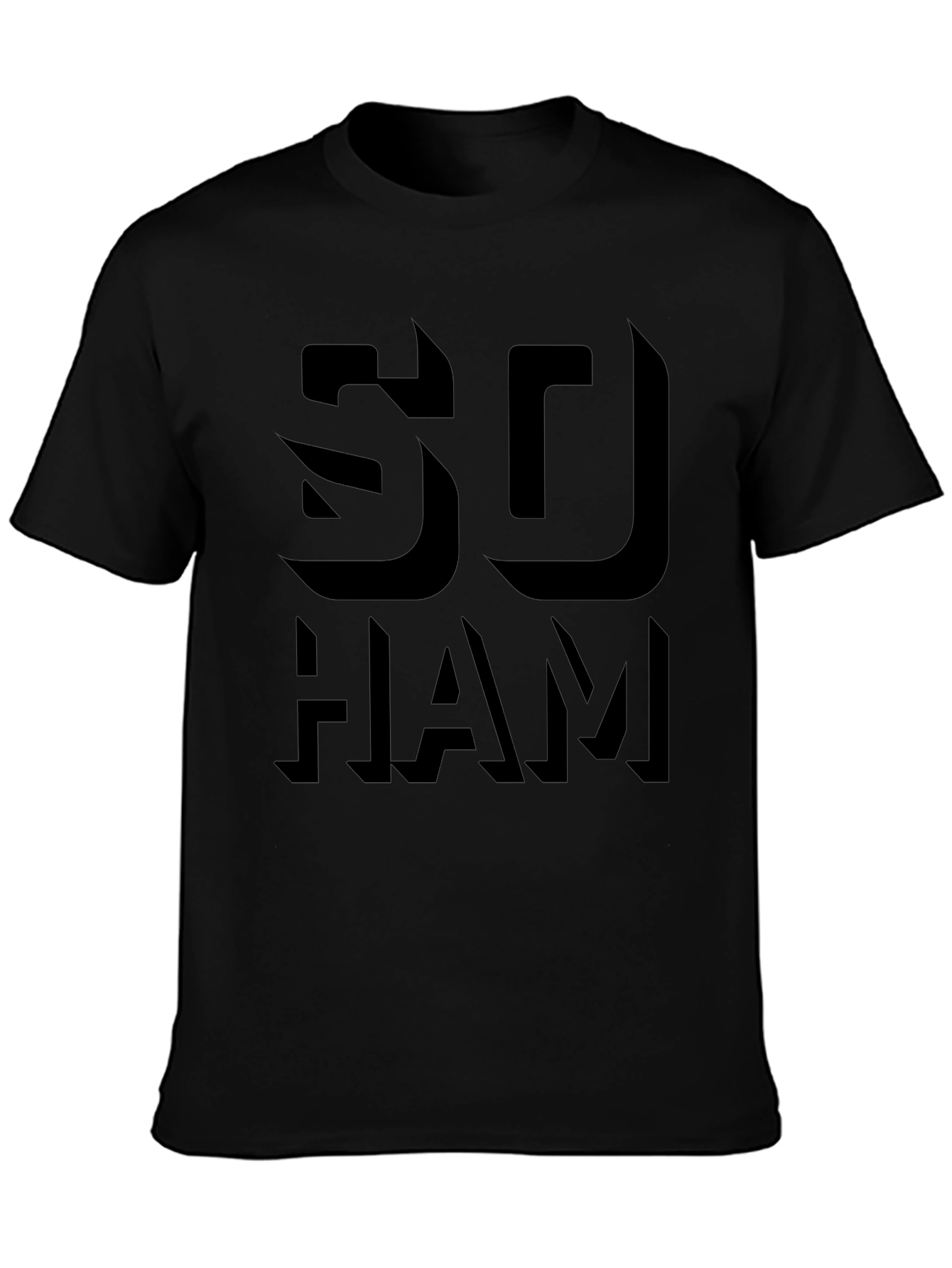 SO HAM Black Graphic Tee