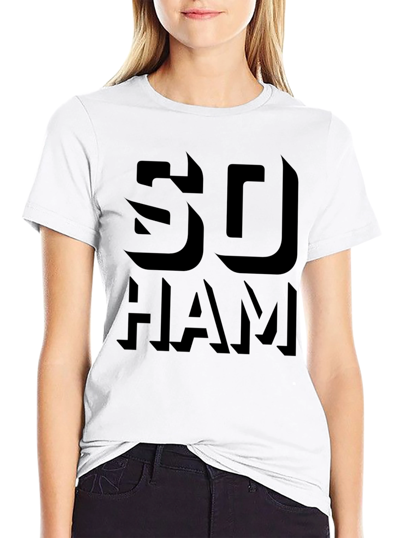 SO HAM Black Graphic Tee