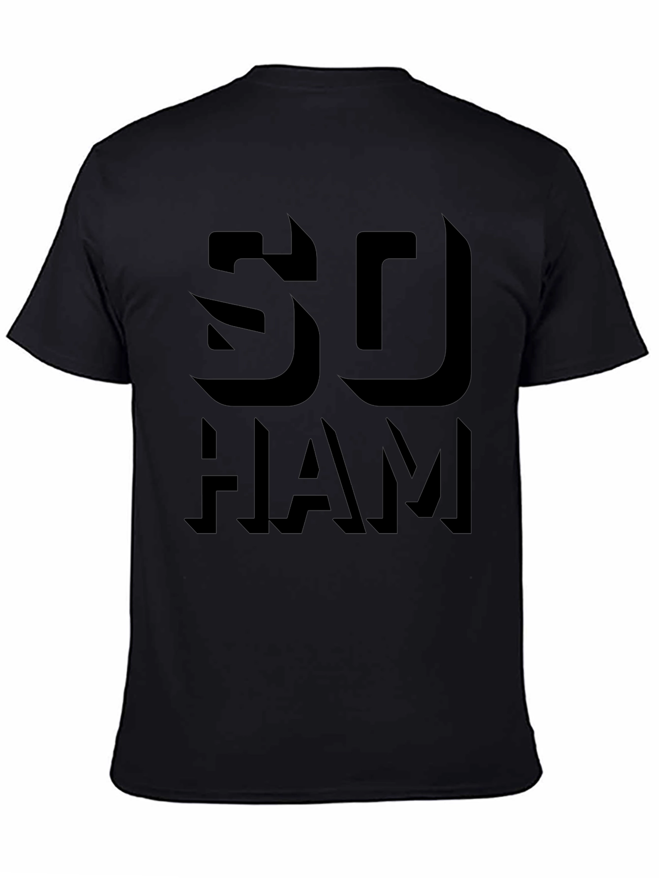 SO HAM Black Graphic Tee