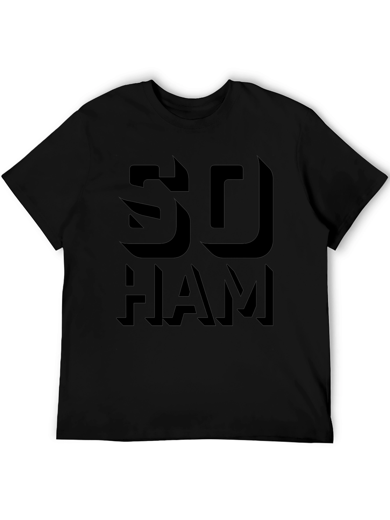 SO HAM Black Graphic Tee