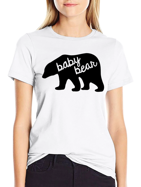 Baby Bear Graphic T-Shirt - Black