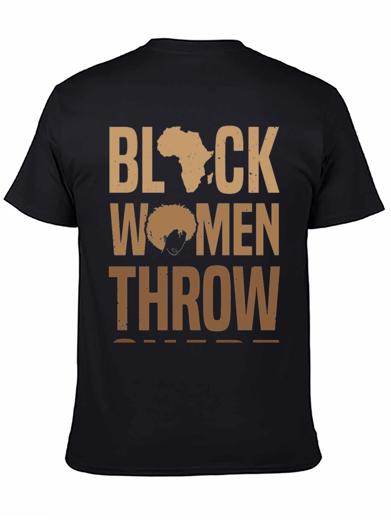 Black Women Throw Shirt - Afro Pride Tee