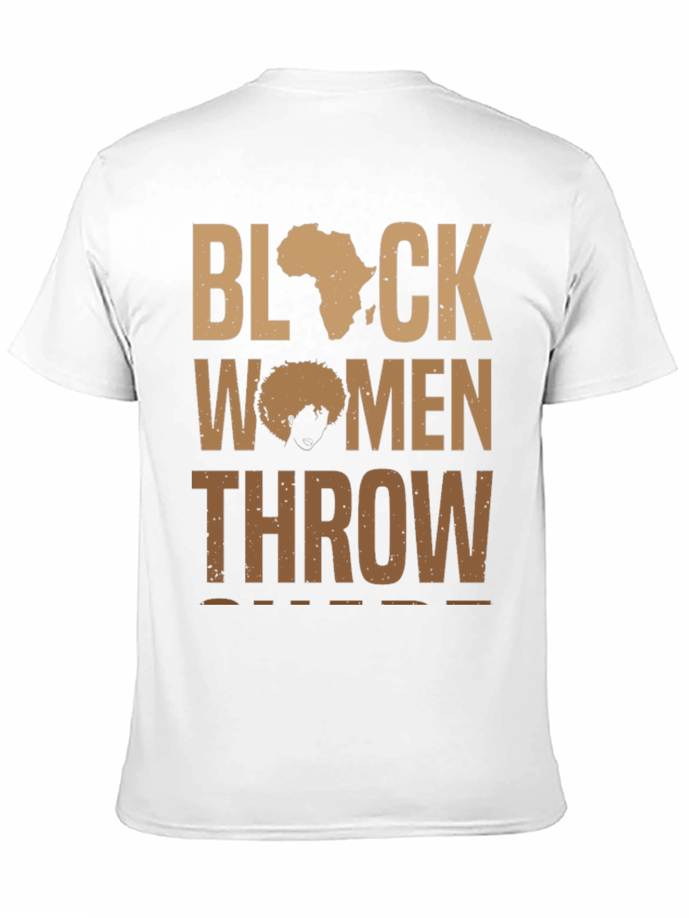 Black Women Throw Shirt - Afro Pride Tee