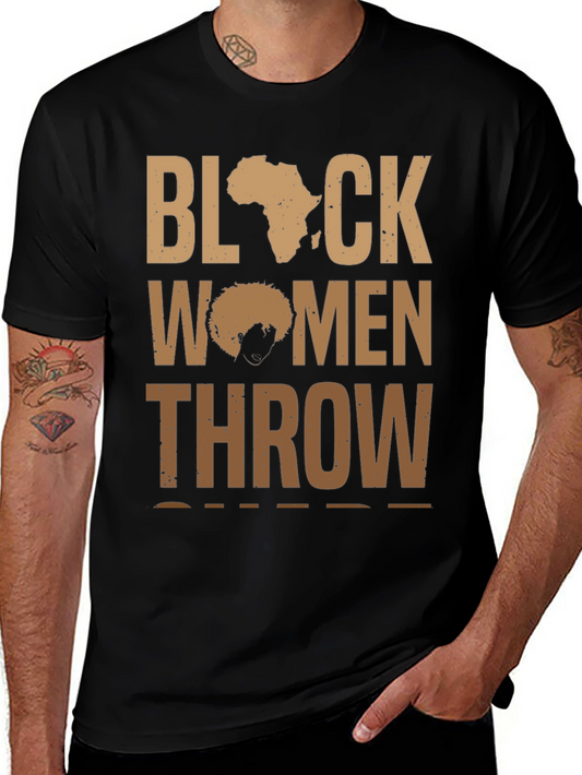Black Women Throw Shirt - Afro Pride Tee