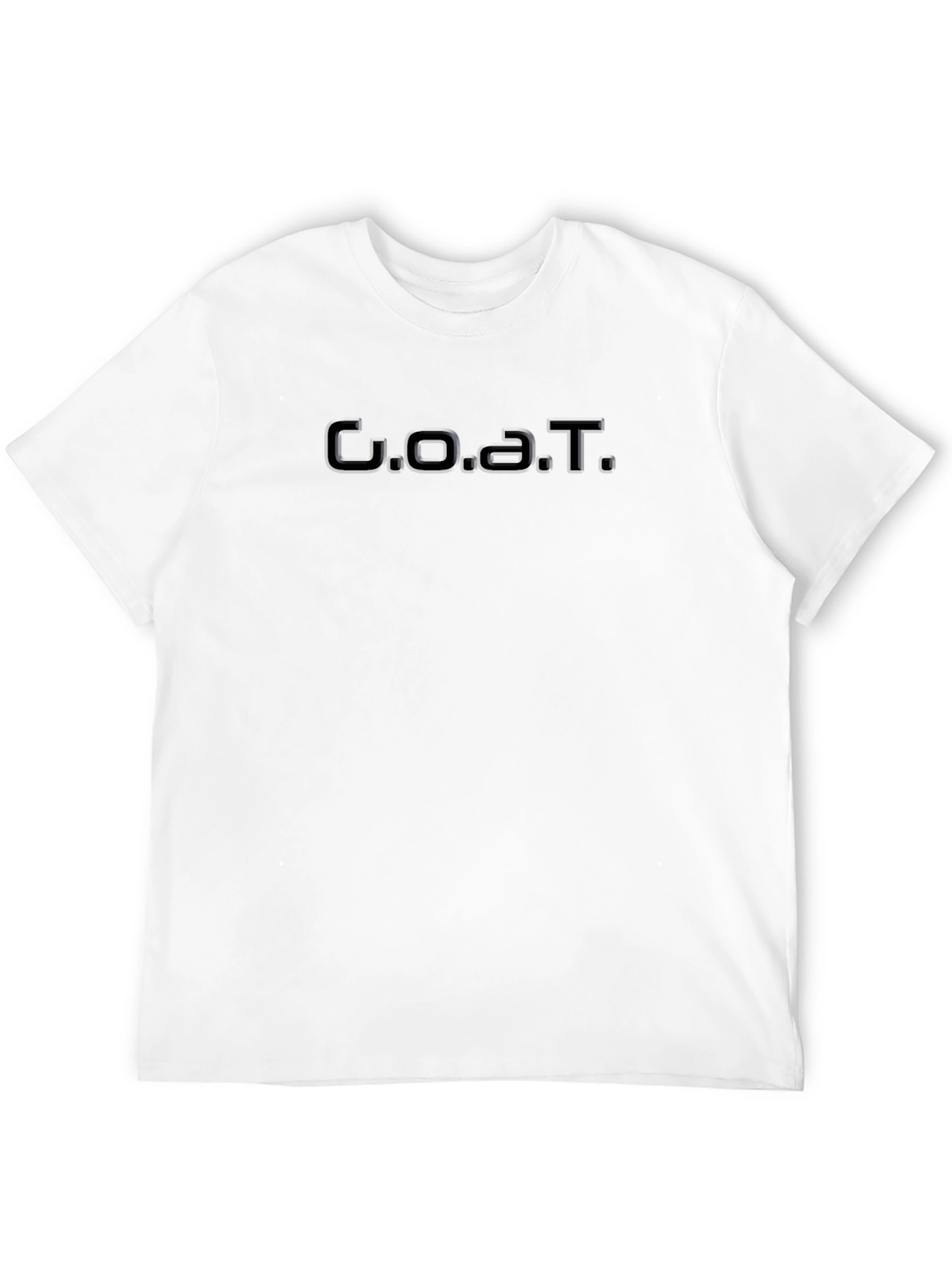 GOAT Embossed Crew Neck Tee - Black
