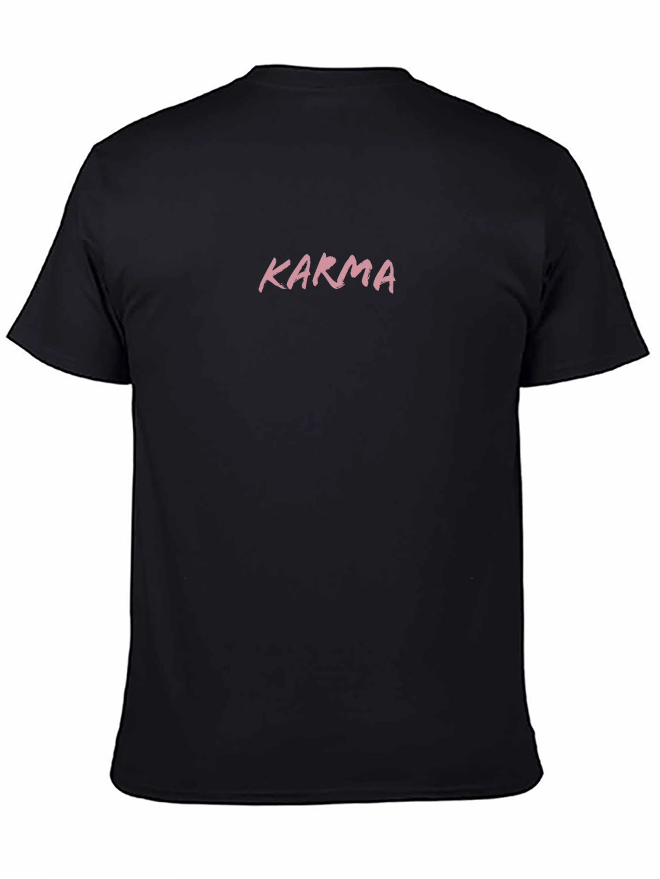 Karma Graphic Print Black T-Shirt