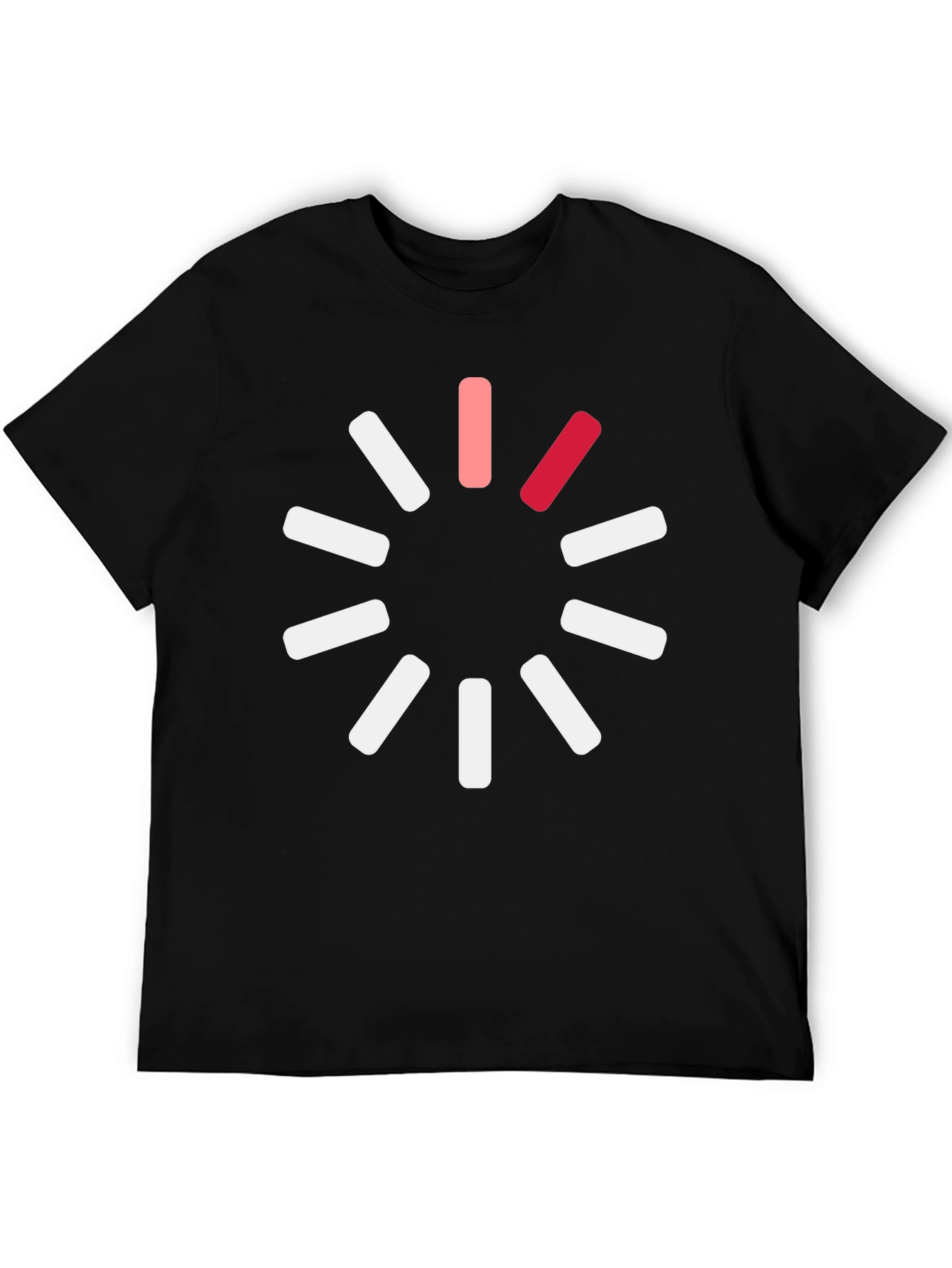 Loading Circle Graphic Black T-Shirt