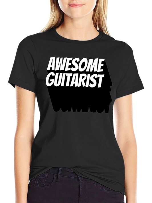 Awesome Guitarist Black T-Shirt