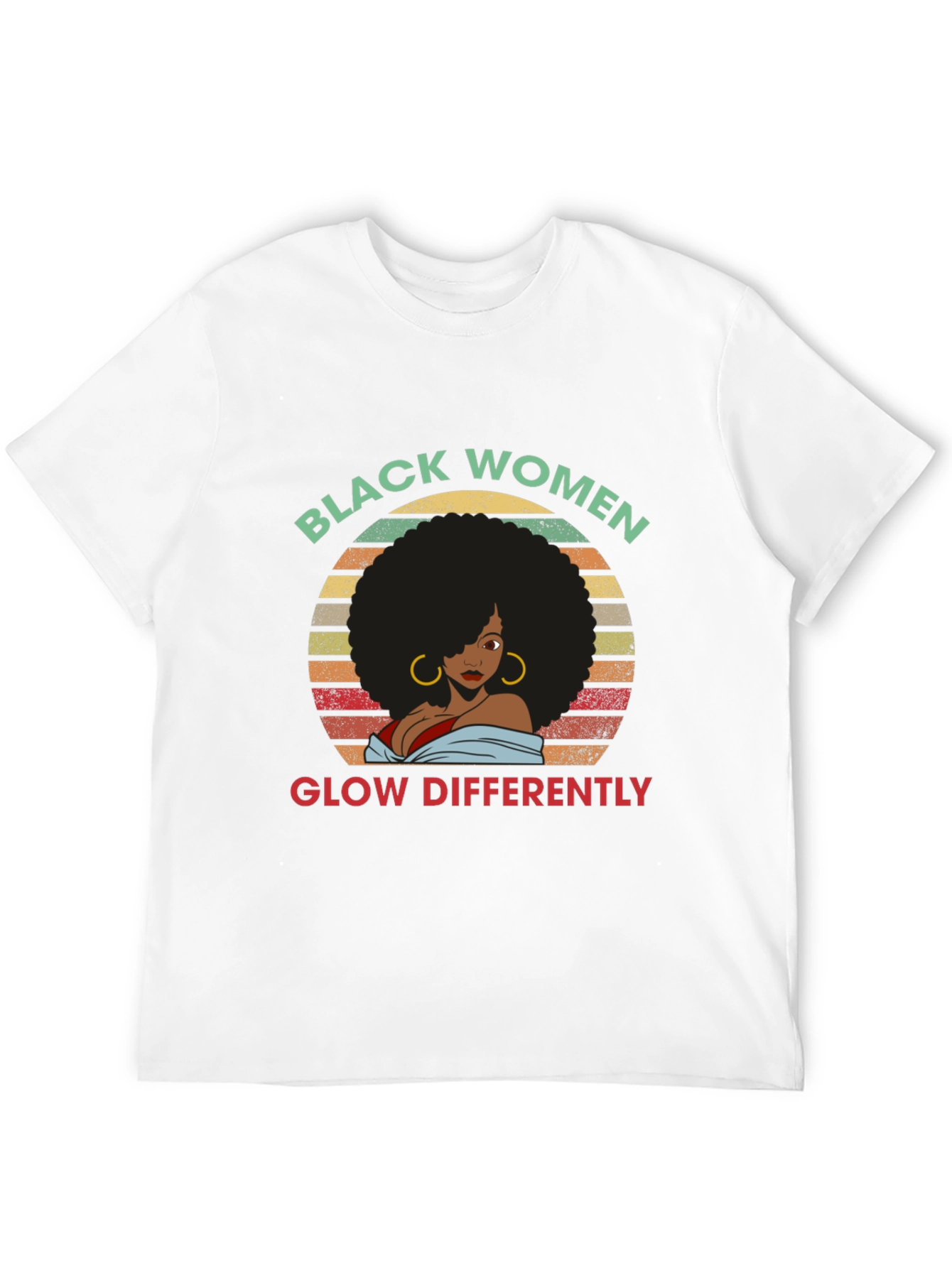 Black Women Glow Differently Graphic T-Shirt