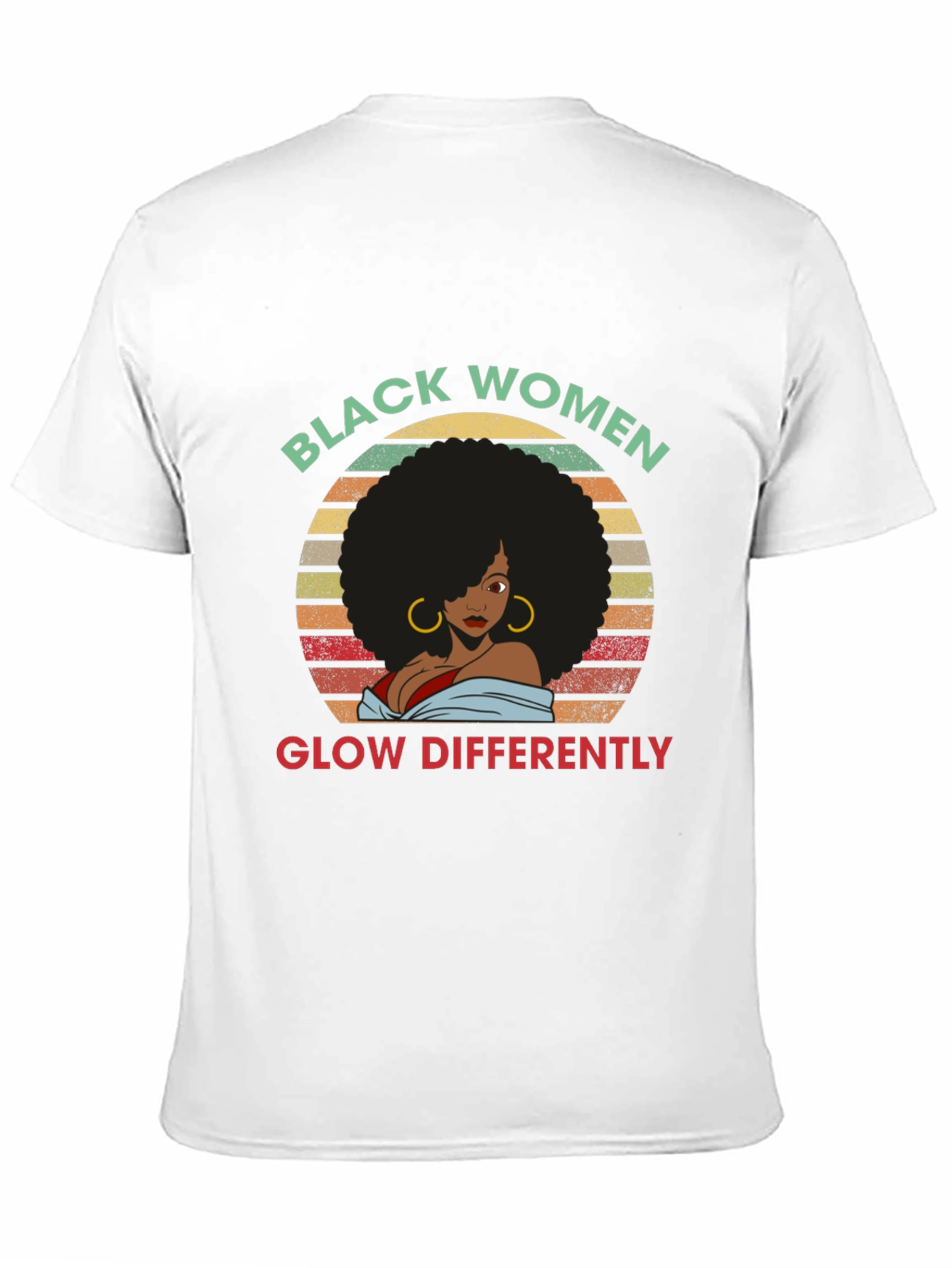 Black Women Glow Differently Graphic T-Shirt