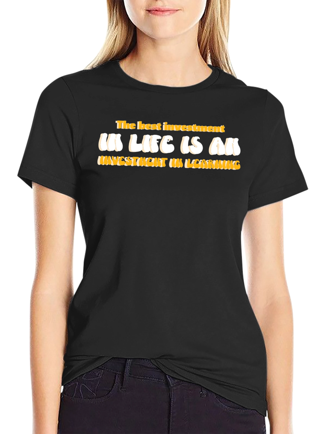 Investment in Learning T-Shirt - Motivational Graphic Tee