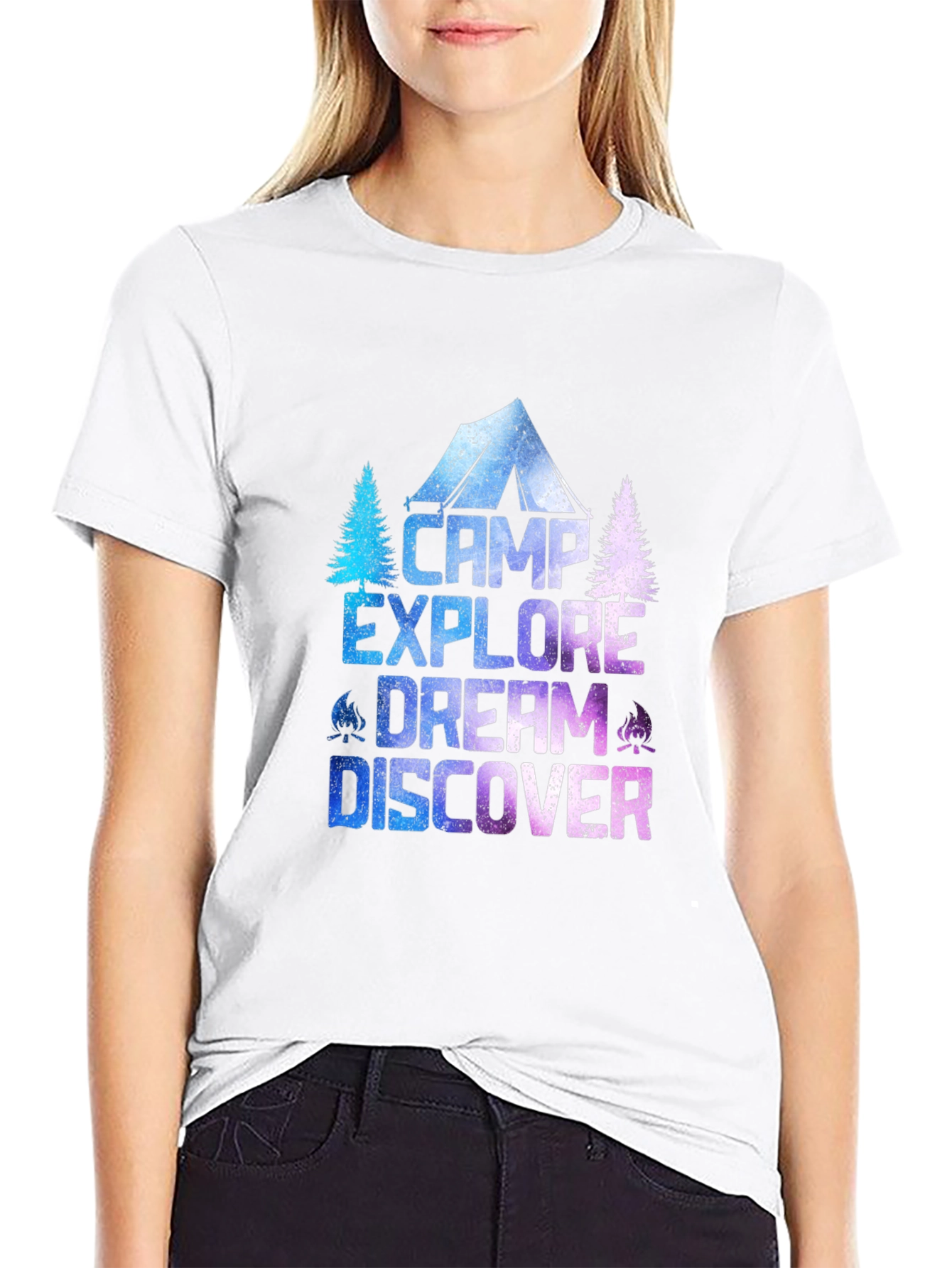Camp Explore Dream Discover T-Shirt - Adventure Tee