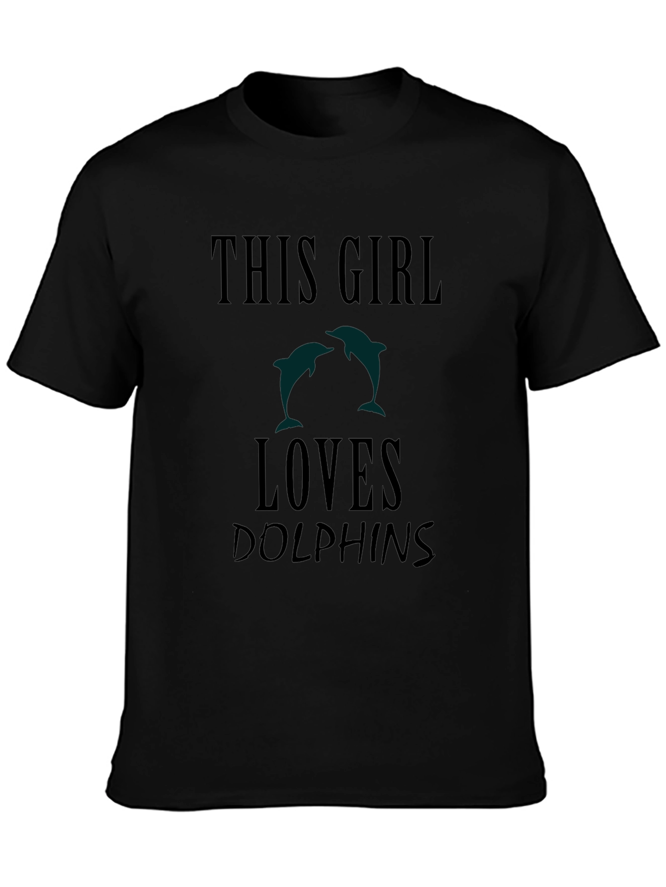 This Girl Loves Dolphins Graphic Tee