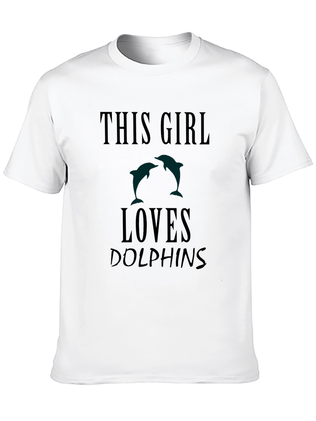 This Girl Loves Dolphins Graphic Tee