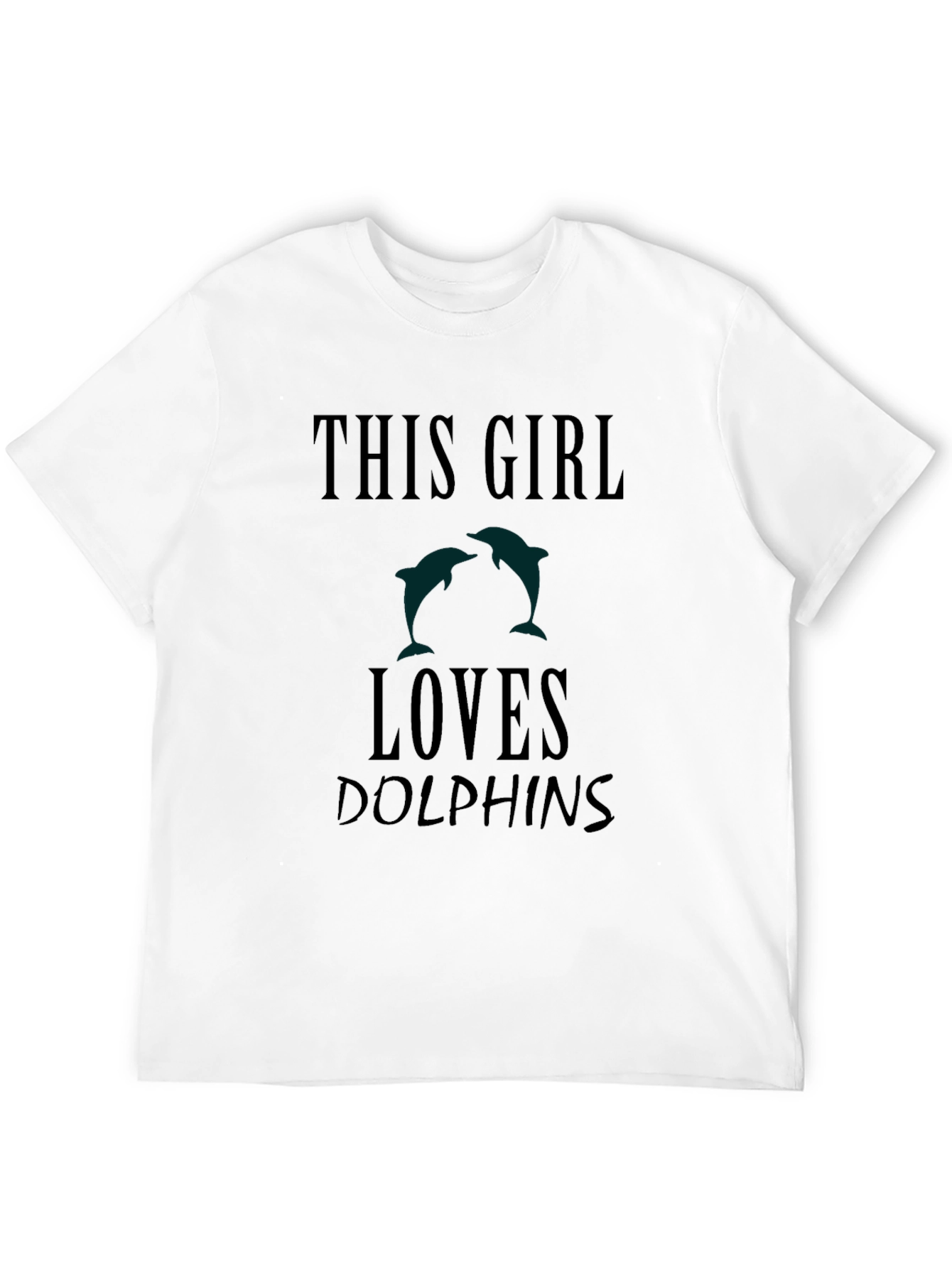 This Girl Loves Dolphins Graphic Tee