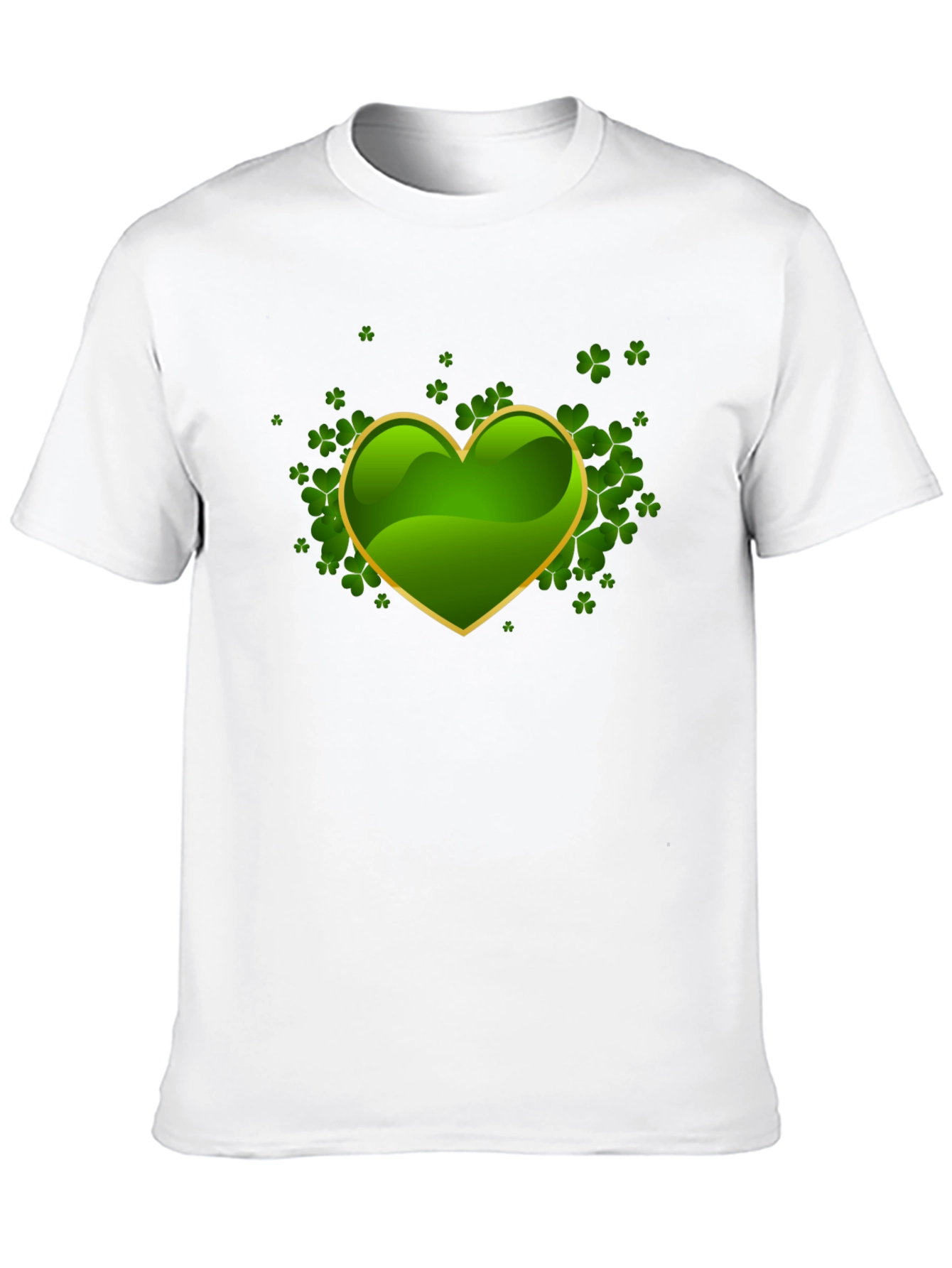Lucky Shamrock Heart Graphic Tee