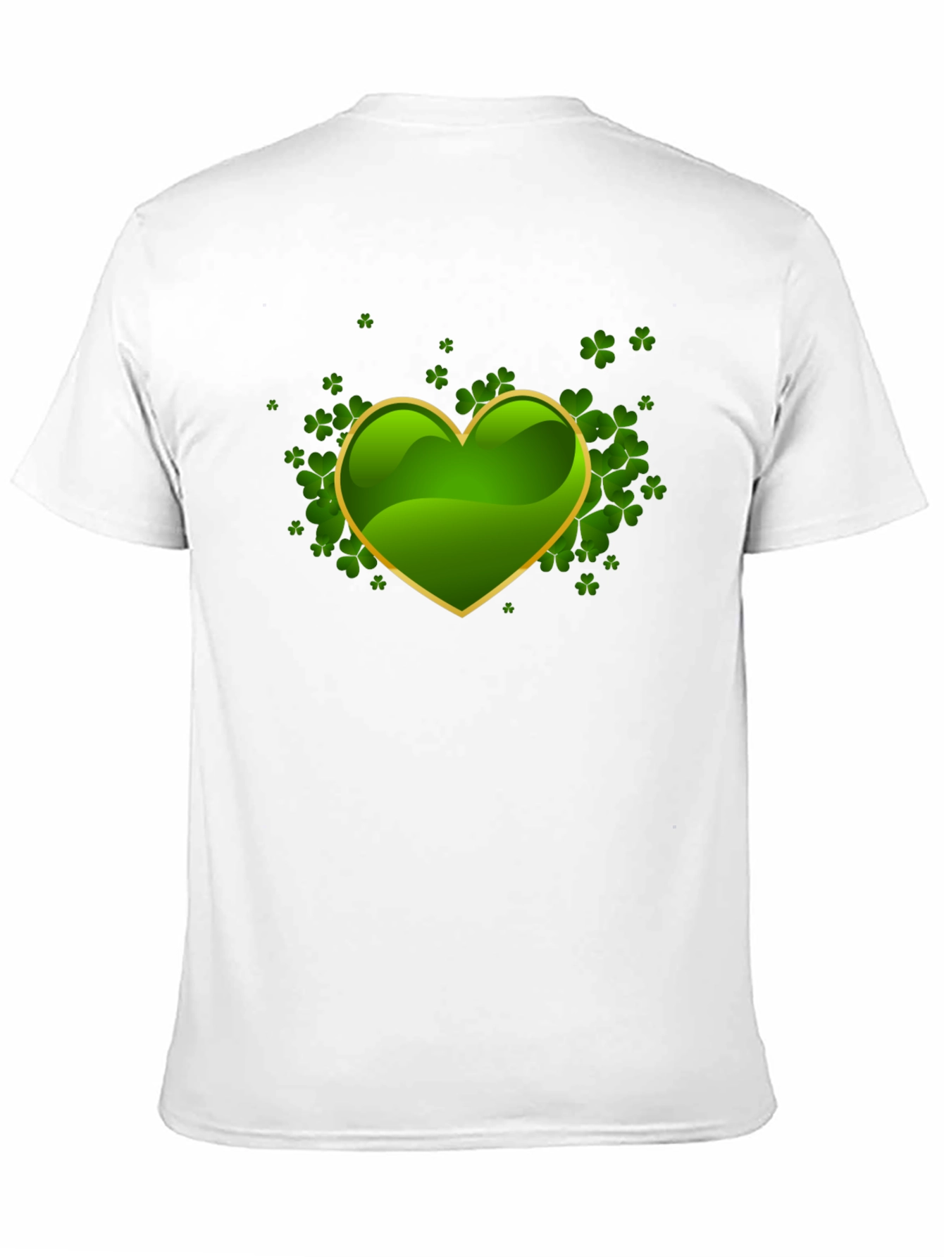 Lucky Shamrock Heart Graphic Tee