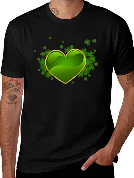 Lucky Shamrock Heart Graphic Tee